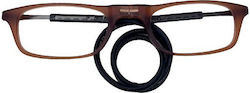 Lumia Optics Unisex Reading Glasses +1.25 with Magnet in Brown color EYESEELH232C3BR.125