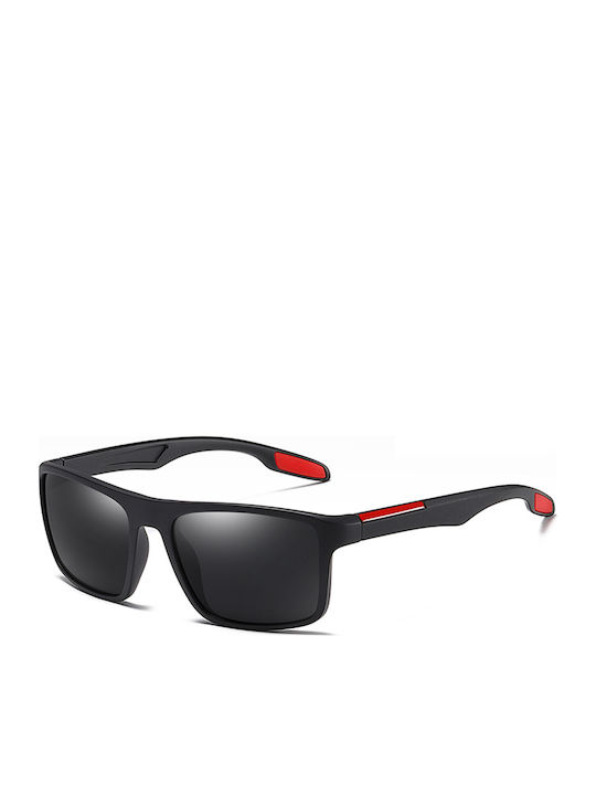 Techsuit Bărbătești Ochelari de soare cu Negru Cadru și Negru Polarized Lentilă MM101