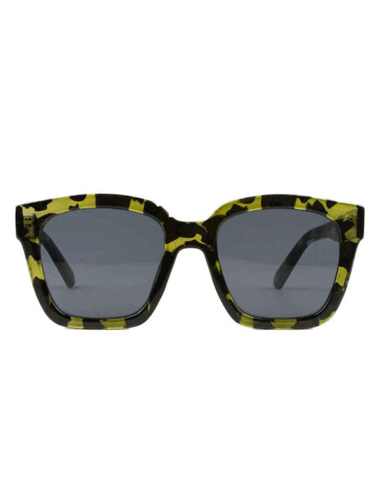 Chpo Marais X Women's Sunglasses with Multicolour Tartaruga Plastic Frame and Gray Lens 16132SC