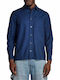 Langärmlig Jeans Hemd Blau