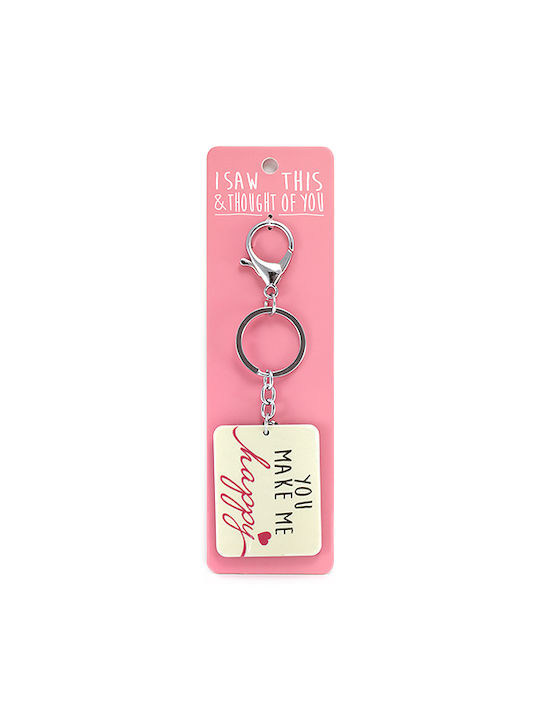 Stands Out Keychain Eye White