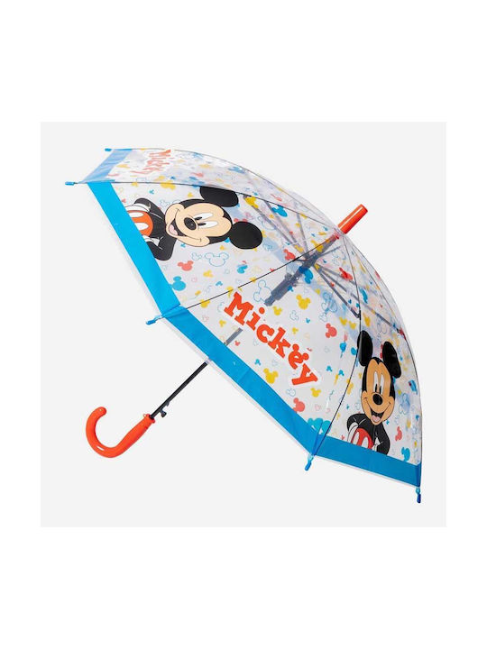 Disney Παιδική Ομπρέλα Μπαστούνι Διάφανη με Διάμετρο 74εκ.