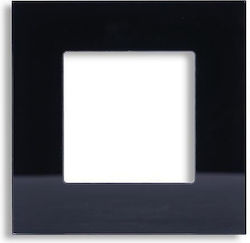 Eurolamp Schalterrahmen in Schwarz Farbe 152-60690