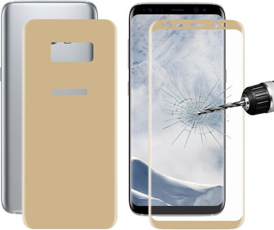 Hat-prince Front 3D 0.26mm Full Face Tempered Glass Aur (Galaxy S8)