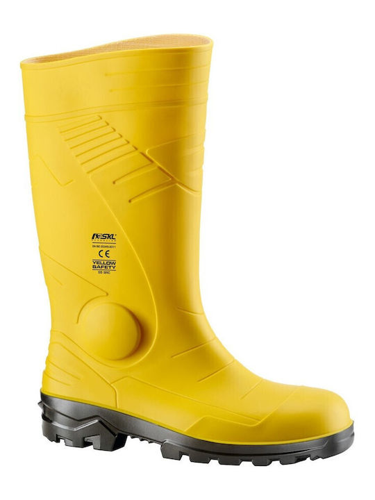 Mavis Work Wellies Yellow