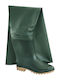 Mavis Work Wellies Thigh Green