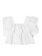 Kinderbluse Kurzarm Weiß