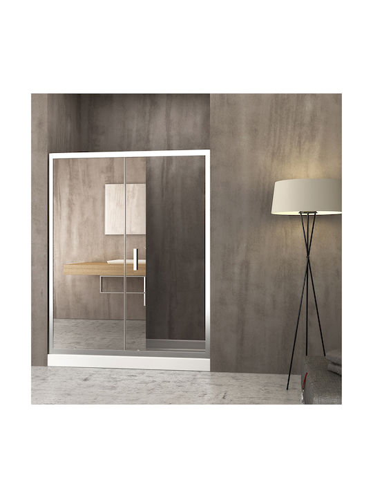 Orabella Energy Divider De Verandă Duș Cu Cabina De Duș Glisare 140x190cm Oglindă