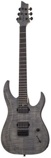 Schecter Sunset Extreme Grey Ghost Chitară Electrică Stratocaster Gri cu Husă