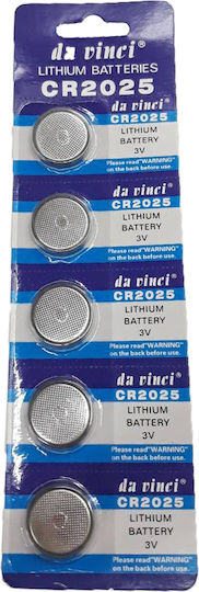Da Vinci Batterien Lithium für Uhren CR2025 3V 5Stück