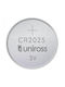 Uniross Μπαταρία Λιθίου Ρολογιών CR2025 3V 1τμχ