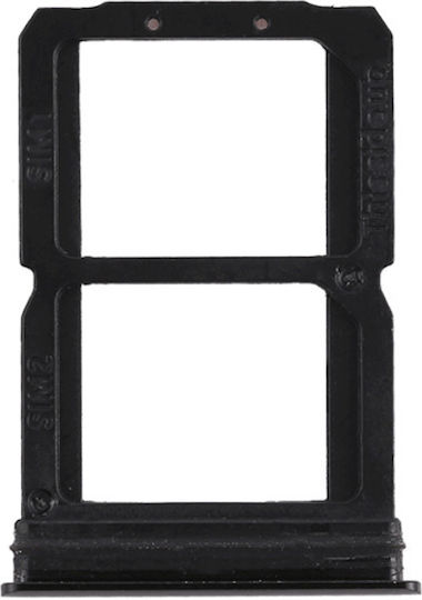 Υποδοχή Κάρτας Sim Υποδοχή Κάρτας Dual Sim Tray Μαύρο για OnePlus 6 OnePlus 6