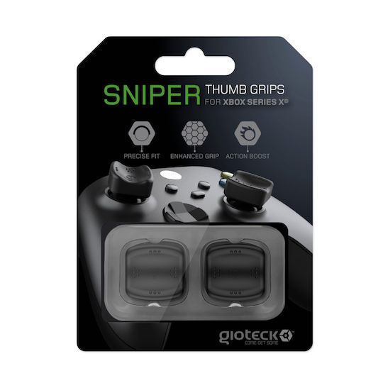 Gioteck Thumb Grips Χειριστηρίου για Xbox Series σε Μαύρο χρώμα