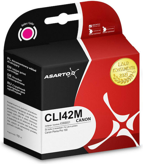 Asarto Kompatible Tintenstrahldrucker-Tintenpatrone Canon CLI42M Magenta 1Stück