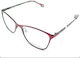 Rebecca Blu Damen Metallisches Brillengestell Katzenauge Rote RB7460 RW02