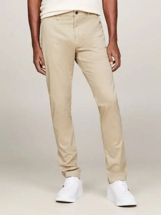 Tommy Hilfiger Bleecker Ανδρικό Παντελόνι Chino σε Slim Εφαρμογή Biege