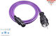 Melodika Schuko - IEC C13 Kabel 2m Lila (MDP20)