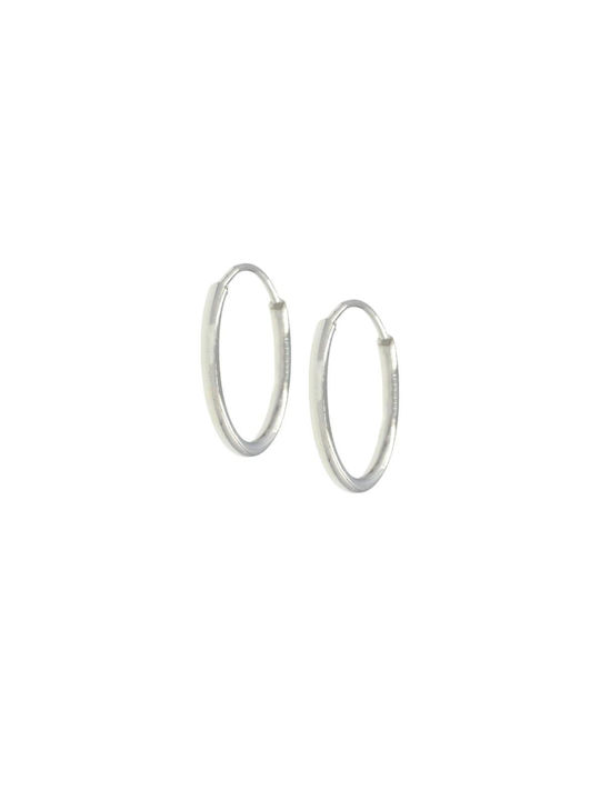 Q-Jewellery Men's Earrings Hoops made of Silver