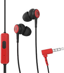 Maxell 304012.00.CN În ureche Handsfree cu două căști cu mufă 3.5mm Roșu