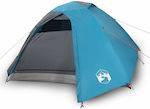 vidaXL Σκηνή Camping Τούνελ Μπλε με Διπλό Πανί για 4 Άτομα 267x272x145εκ.