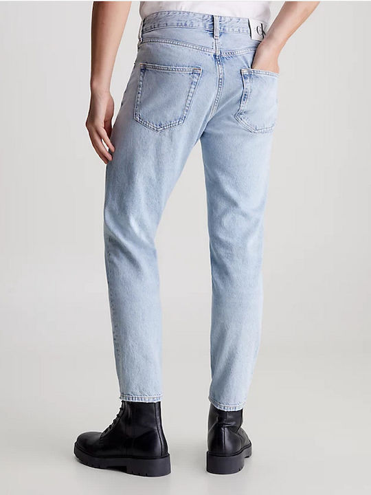 Men's Jeans Pants Cropped Blue