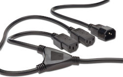 Digitus IEC C14 - IEC C13 Cablu 1.7m Negru (AK-440400-017-S)