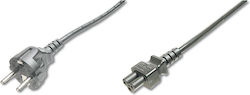 Digitus Schuko - IEC C5 Cable 1.2m Μαύρο AK-440115-012-S