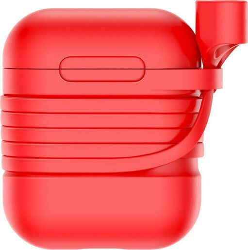 Baseus Case Silicone in Red color for Apple AirPods 1 / AirPods 2