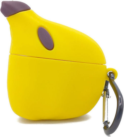 Banana Hülle Silikon in Gelb Farbe für Apple AirPods 3