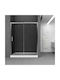 Orabella Avantgarde Καμπίνα Ντουζιέρας με Συρόμενη Πόρτα 140x70x180cm Clear Glass