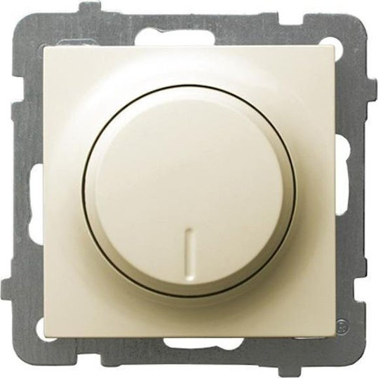 Ospel Recessed Universal Rotary in Ecru Colour