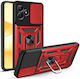 Bodycell Slide Back Cover Μεταλλικό Κόκκινο (Re...