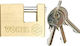 Vorel Bronze Padlock Brass with Key 75mm 1pcs