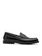 Leder Damen Mokassins in Schwarz Farbe