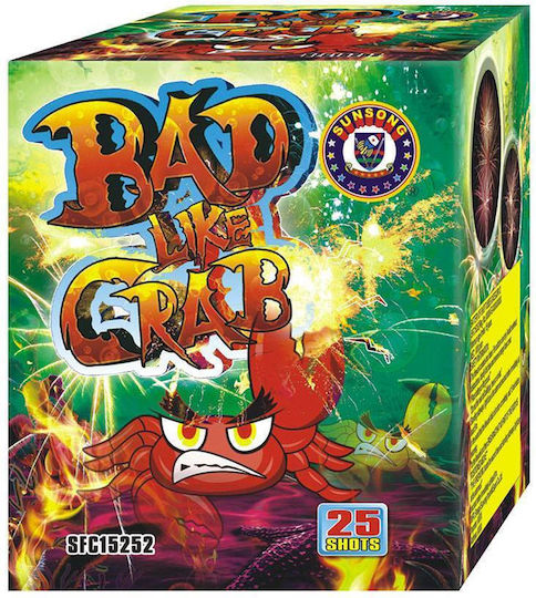 Kanellopoulos Fireworks Bad Like Crab mit 25 Schüssen & Dauer 36 Sekunden