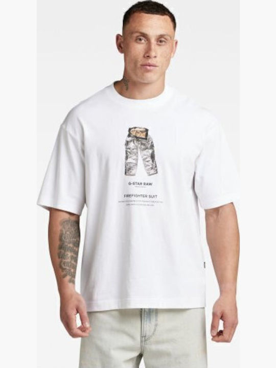 G-Star Raw Archive Print Boxy T-shirt White