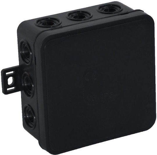 Viplast Surface Mounted Electrical Box IP54 in Black Color