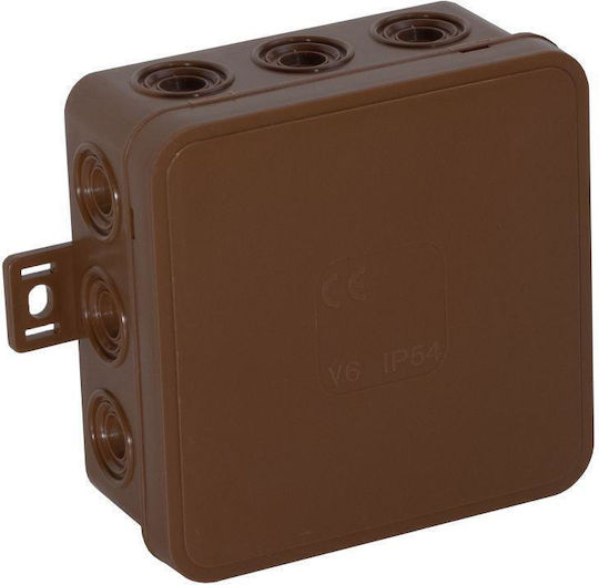 Viplast Cutie electrică pentru montaj exterior IP54 în culoarea Maro
