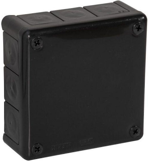 Viplast Surface Mounted Electrical Box IP55 in Black Color