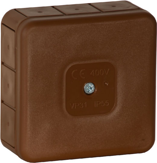 Viplast Cutie electrică pentru montaj exterior IP55 în culoarea Maro
