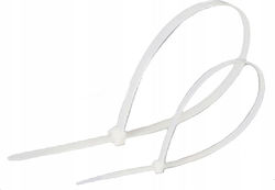 Lanview Δεματικά Καλωδίων Πλαστικά 200mmx3.5mm σε Λευκό χρώμα (100τμχ) (LVT551025)