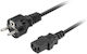 Lanberg Schuko - IEC C13 Cable 1.8m Μαύρο CA-C13C-14CC-0018-BK