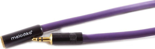 Melodika 3,5mm Klinkenkabel 3,5mm Stecker - 3,5mm Buchse Lila 1,5m MDPMJ15