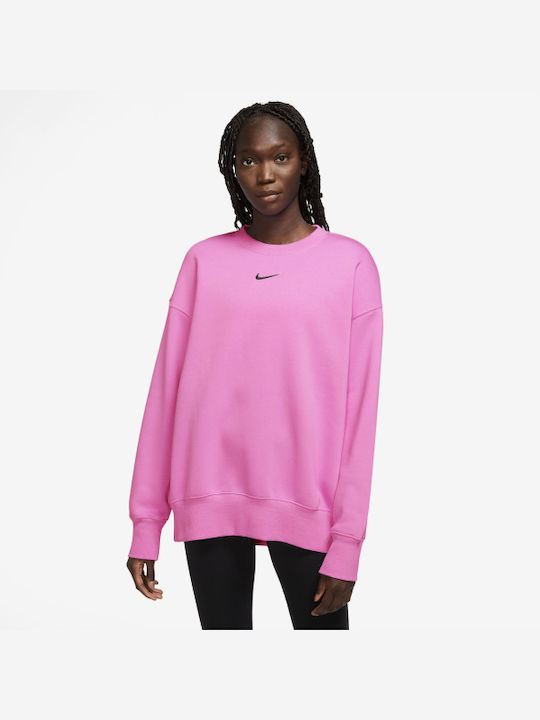 Nike Γυναικείο Φούτερ Ροζ