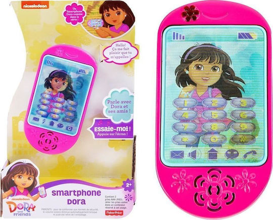 Fisher Price Παιχνίδι Τηλέφωνο Dora Smartphone με Ήχους για 24+ Μηνών