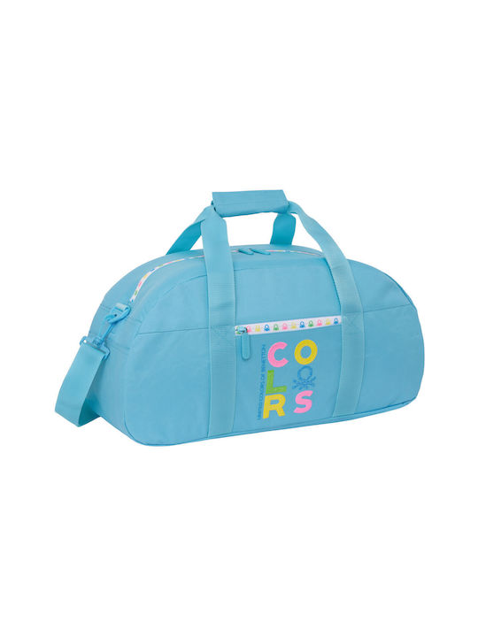 Benetton Παιδική Τσάντα Ώμου Μπλε 50x26x20εκ.