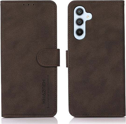 Khazneh Back Cover Δερμάτινο Μαγνητικό Καφέ (Samsung Galaxy M34 5G)
