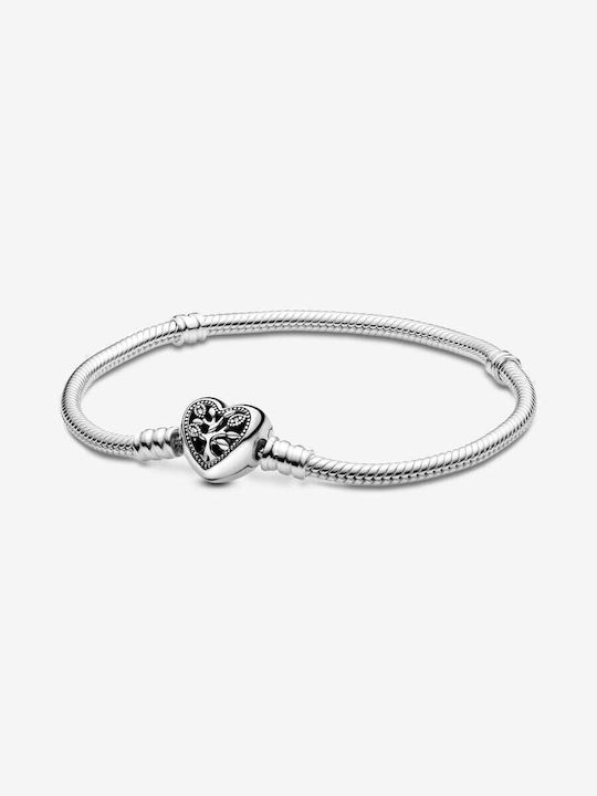 Pandora Armband mit Design Herz aus Silber mit Zirkonia