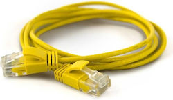 Wantec 7284 U/UTP Cat.6a Καλώδιο Ethernet 0.5m Κίτρινο