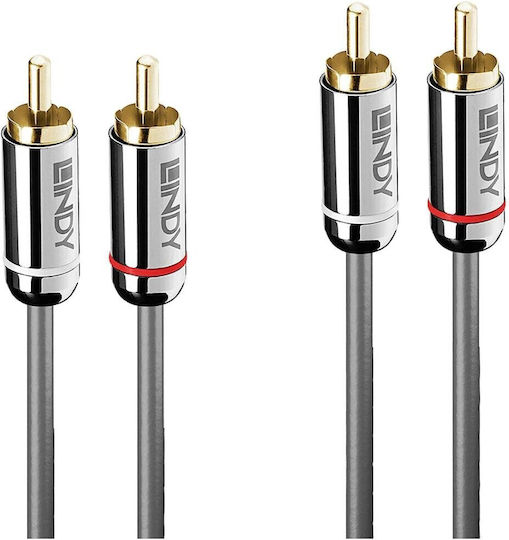 Lindy Cable 2x RCA male - 2x RCA female 0.5m 35344